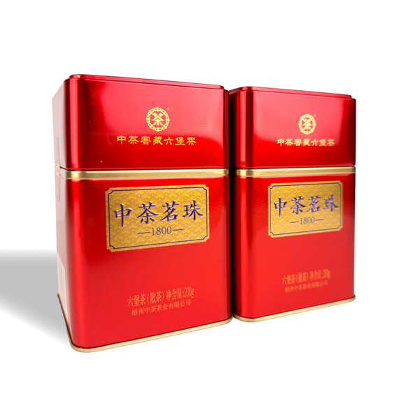S018/2022 China Tea Mingzhu 1800 Liubao Tea (2 Cans - 2 x 200g)